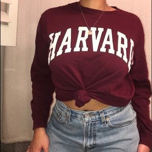 authentic harvard long sleeve t-shirt!